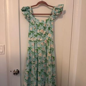 Hill House Home Daphne Blue Roses Cotton Size Small